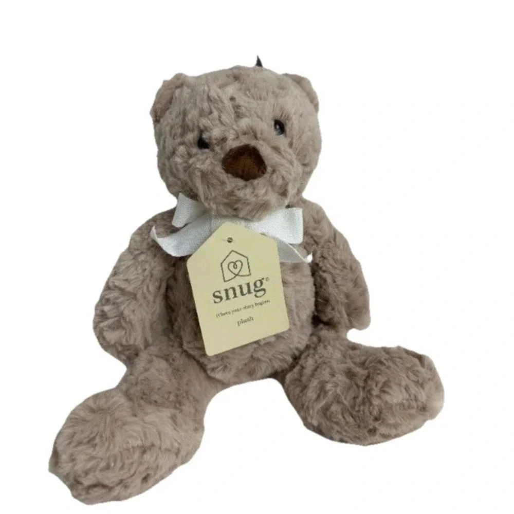 NWT Snug Baby Beige Teddy Bear Lovey Tan Plush Stuffed Animal Infant Comfort Toy